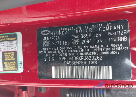 2024 Hyundai Elantra Sel from USA, damaged, VIN KMHLS4DGXRU829262